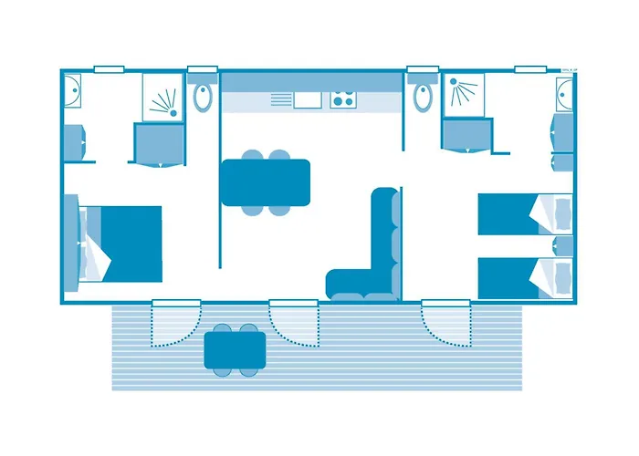 Atlantide 4p 2bdrms Airconpremiu Campeggio *